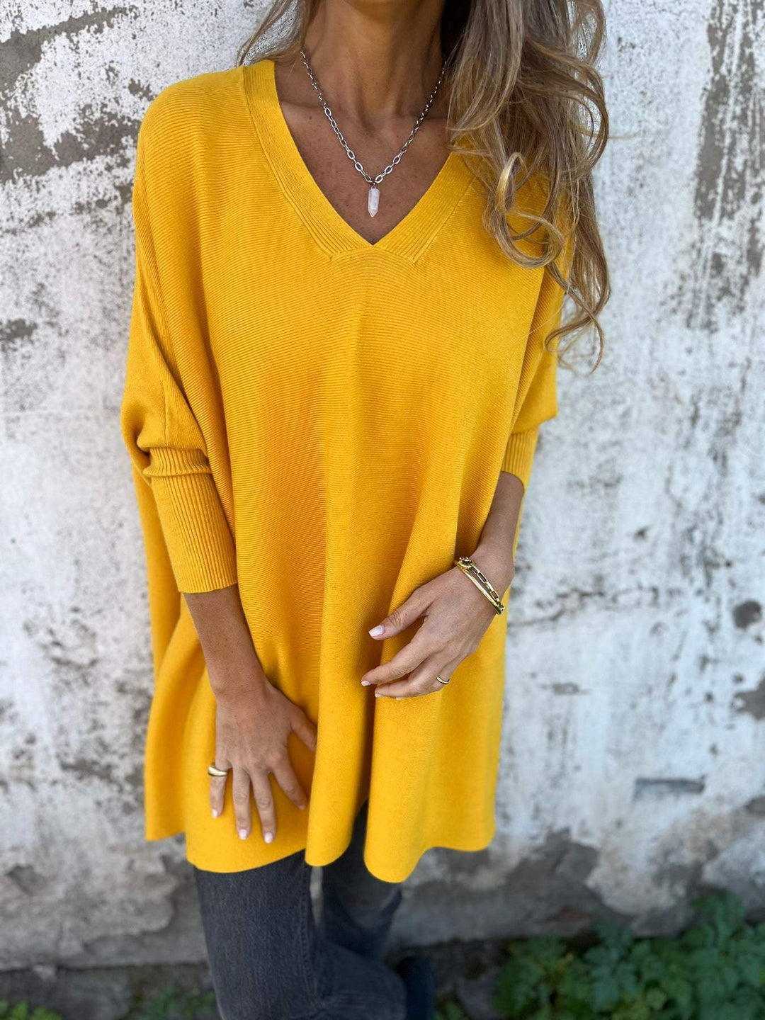 Flora | Pullover Donna con Scollo a V e Vestibilità Morbida
