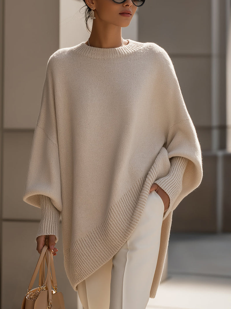 Elviana | Maglione Donna in Maglia con Dettagli a Coste