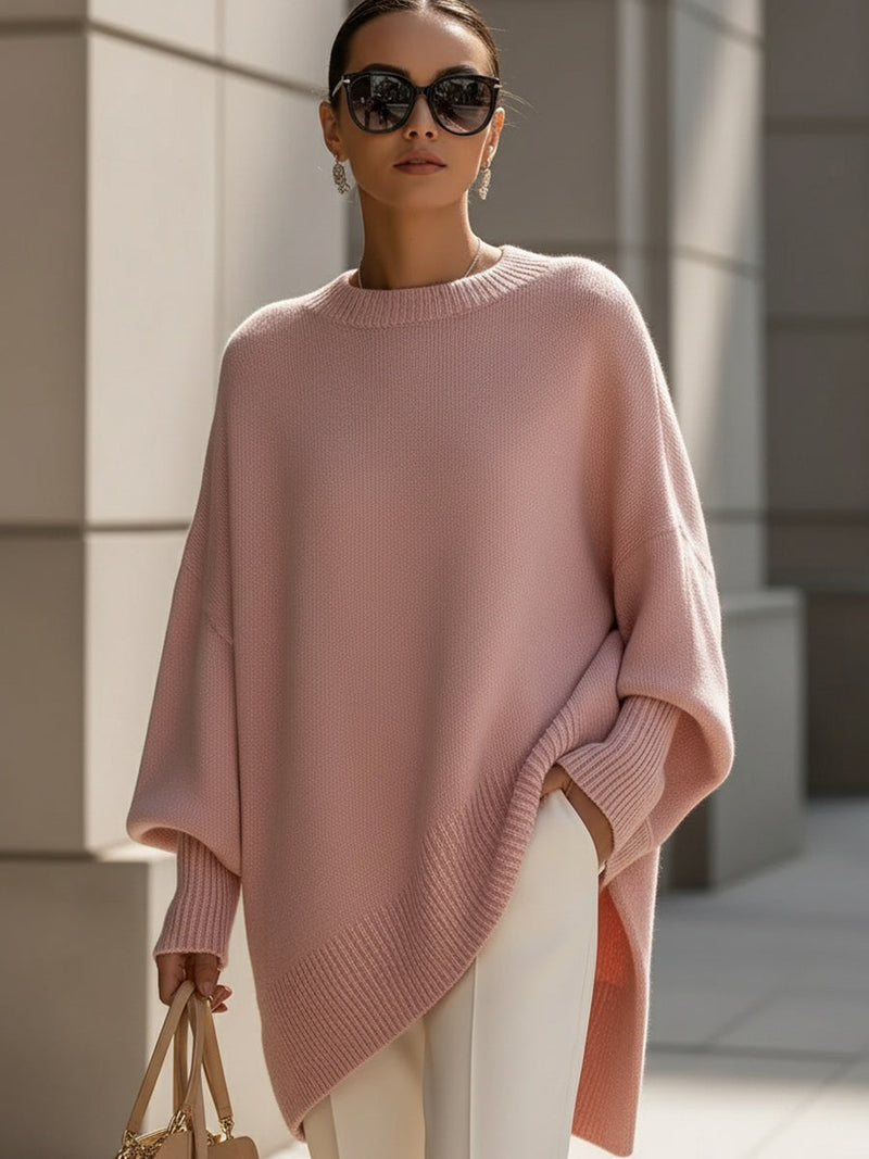 Elviana | Maglione Donna in Maglia con Dettagli a Coste