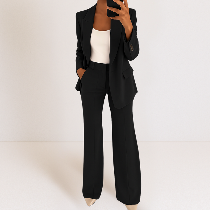 Camilla | Completo Donna Elegante con Blazer e Pantaloni a Vita Alta