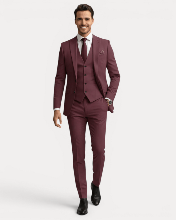 Vittorio | Abito Uomo Tre Pezzi in Lana Stretch
