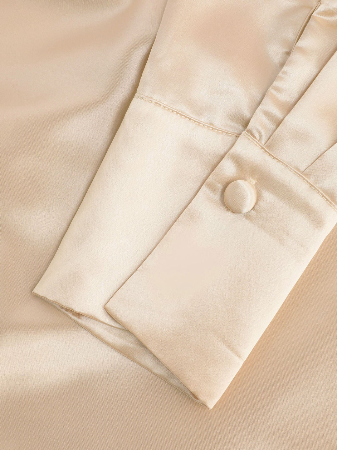 Chiara | Blusa satinata con scollo drappeggiato