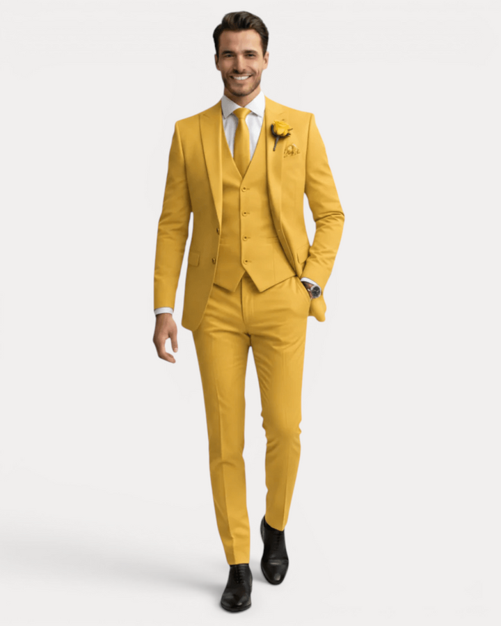 Vittorio | Abito Uomo Tre Pezzi in Lana Stretch