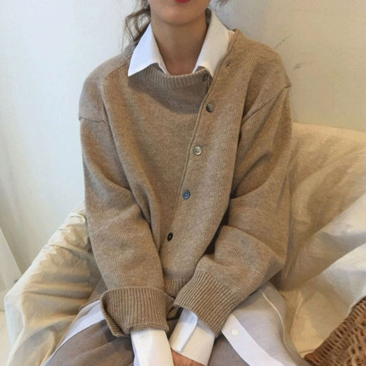 Sonia | Cardigan Donna con Bottoni Asimmetrici