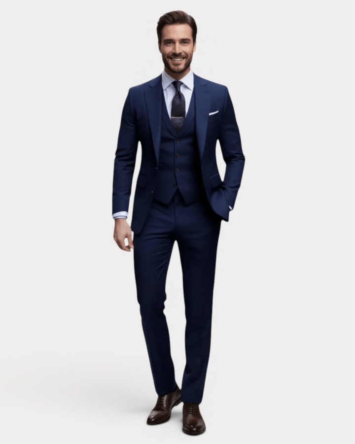 Vittorio | Abito Uomo Tre Pezzi in Lana Stretch