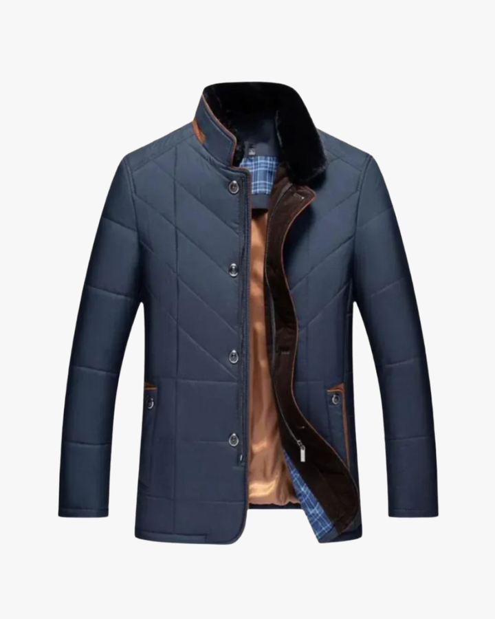 Marco | Giacca Uomo Impermeabile Business con Collo Alto