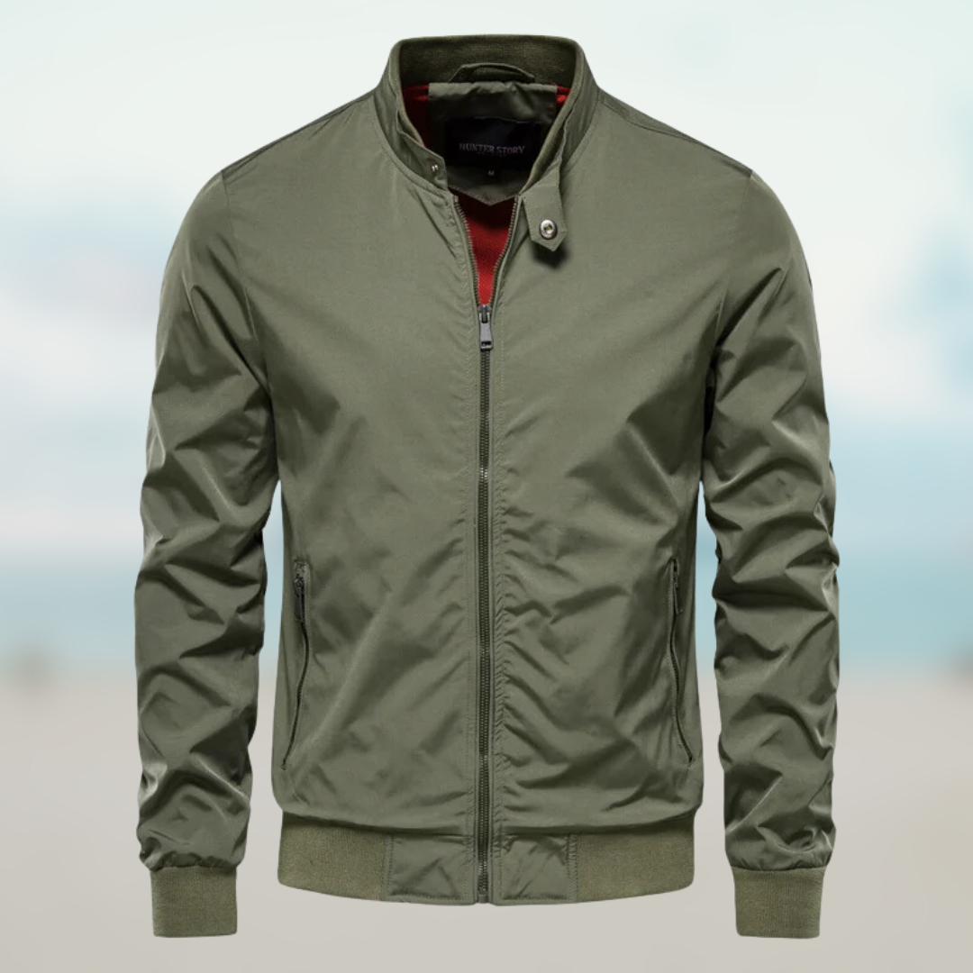 Nicolò | Giacca Uomo Stile Bomber con Tasche con Zip
