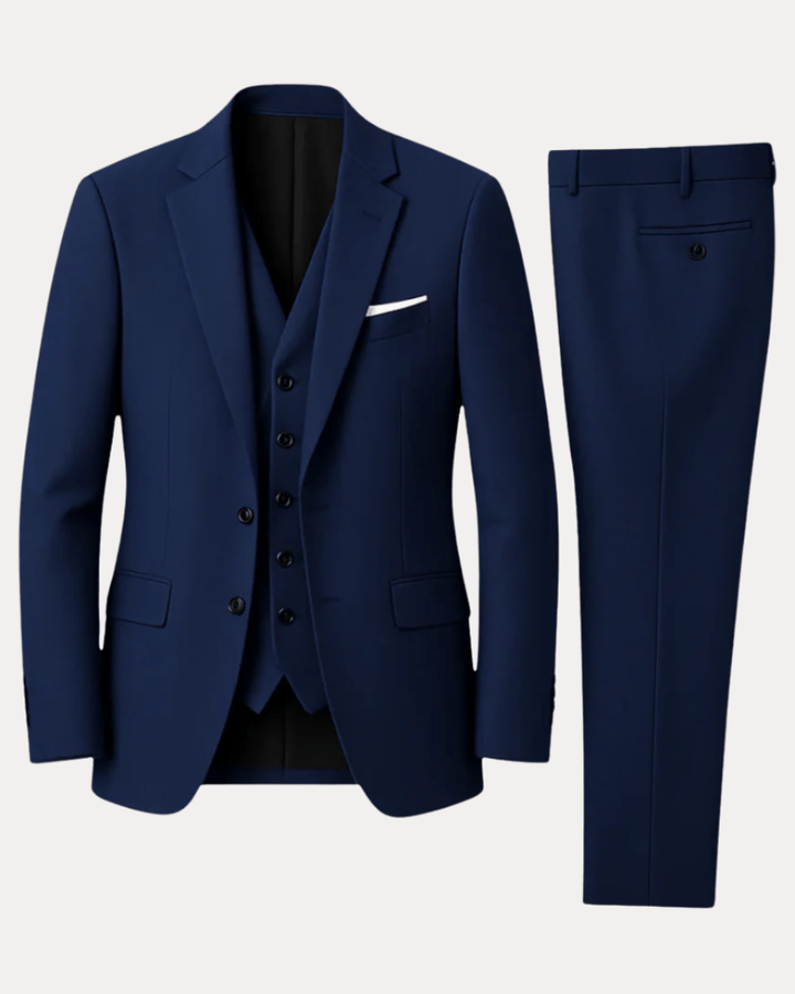 Vittorio | Abito Uomo Tre Pezzi in Lana Stretch