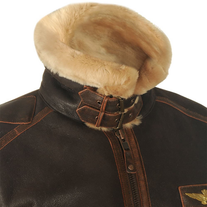 Danilo | Giacca Uomo Aviator con Colletto Effetto Shearling
