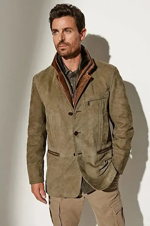 Giacomo | Giacca Uomo Vintage con Colletto Classico