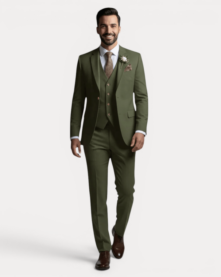 Vittorio | Abito Uomo Tre Pezzi in Lana Stretch