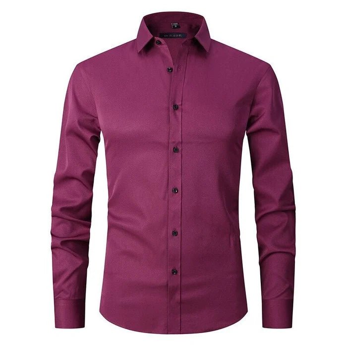 Valerio | Camicia Uomo Slim Fit Elasticizzata con Colletto Classico