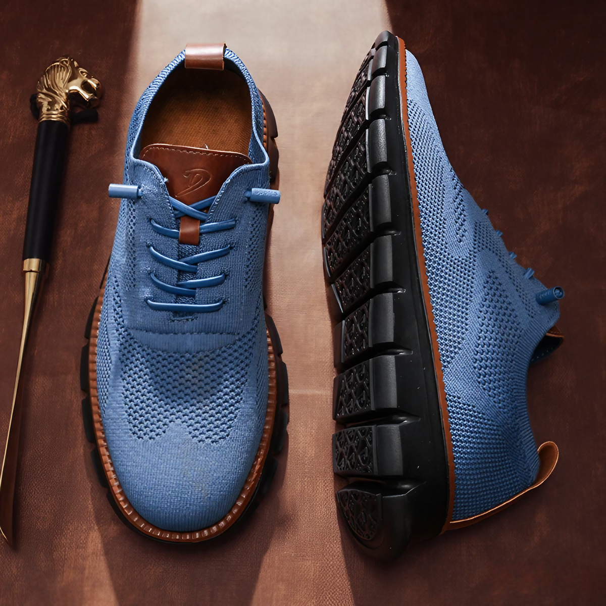 Adriano | Sneakers Uomo in Maglia con Lacci