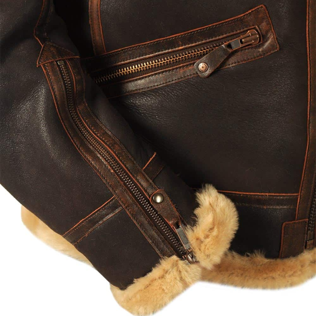 Danilo | Giacca Uomo Aviator con Colletto Effetto Shearling