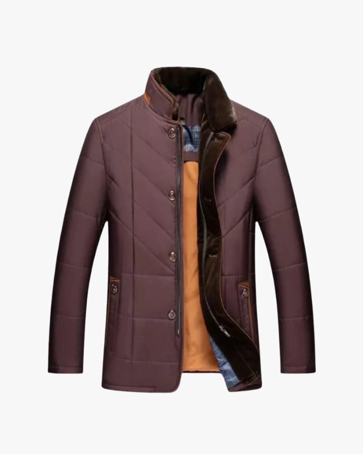 Marco | Giacca Uomo Impermeabile Business con Collo Alto