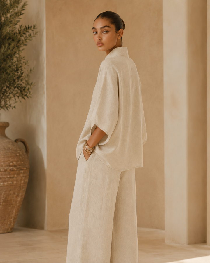 Valentina | Completo fluido in cotone e lino
