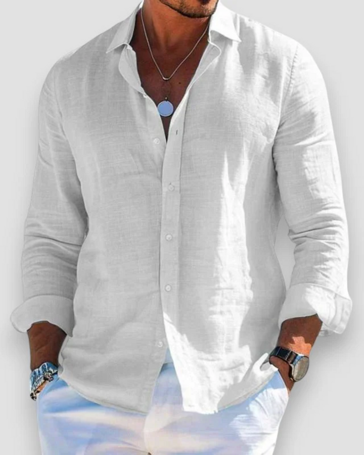 Luciano | Polo Uomo a Maniche Lunghe con Colletto Classico