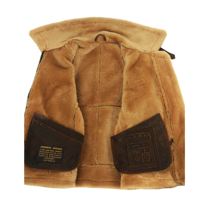 Danilo | Giacca Uomo Aviator con Colletto Effetto Shearling