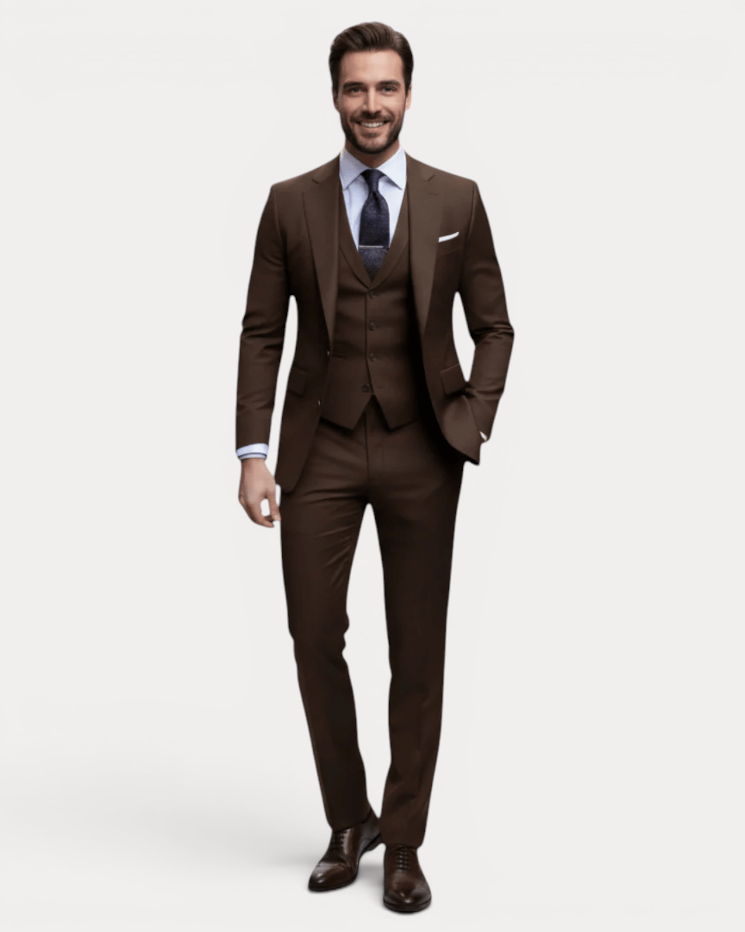 Vittorio | Abito Uomo Tre Pezzi in Lana Stretch