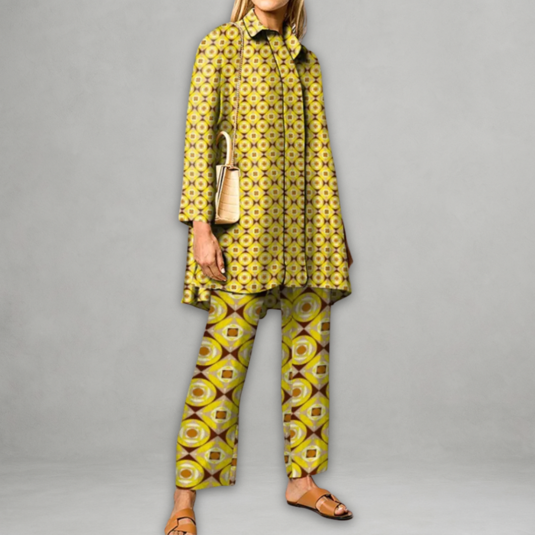 Viola | Completo Donna 2 Pezzi con Stampa Geometrica