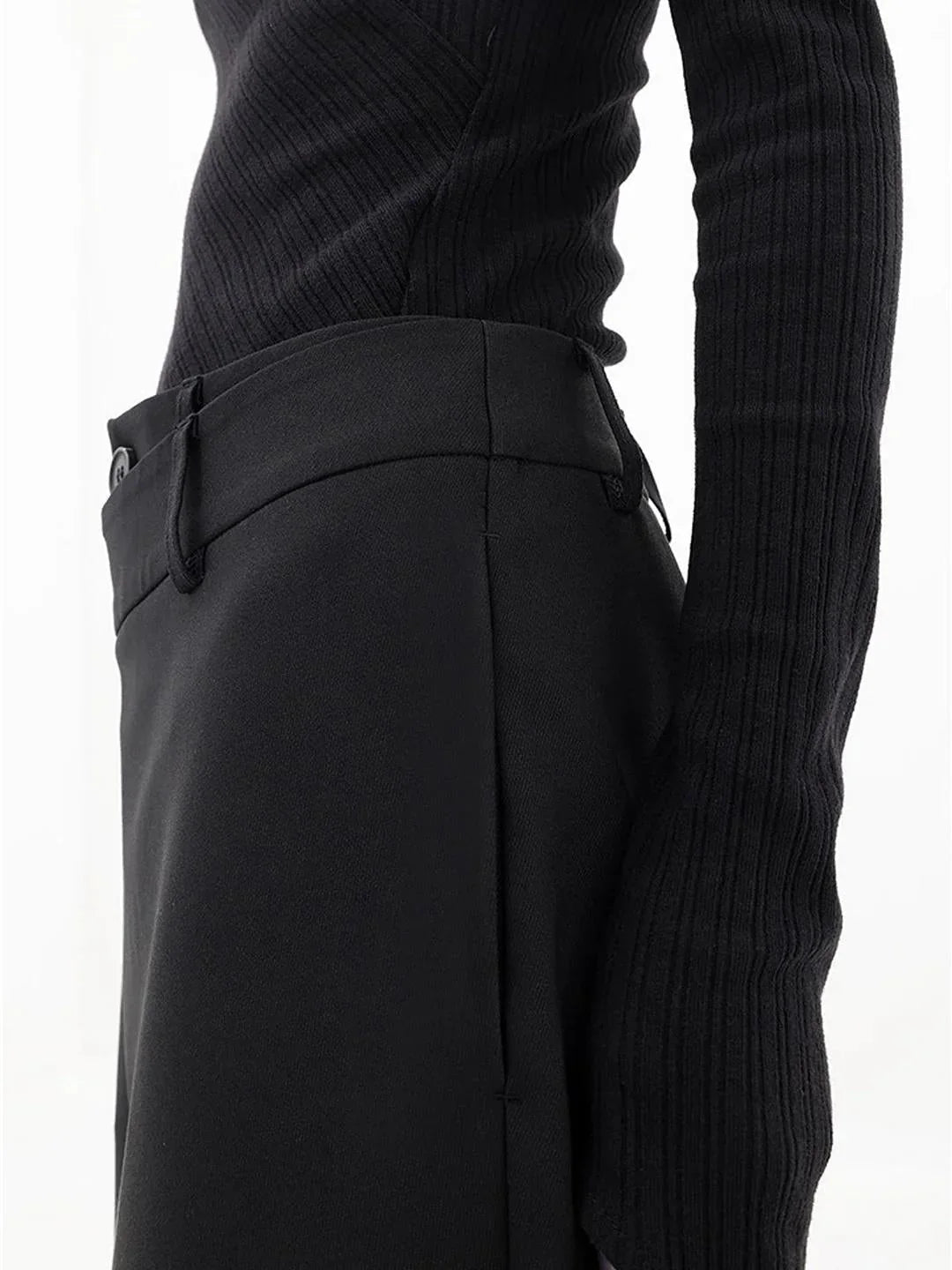 Velmira | Pantaloni Donna Ampi dal Taglio Asimmetrico