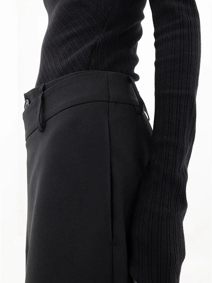Velmira | Pantaloni Donna Ampi dal Taglio Asimmetrico