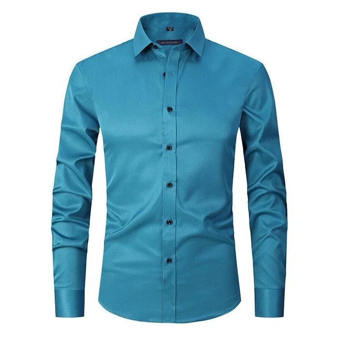 Valerio | Camicia Uomo Slim Fit Elasticizzata con Colletto Classico