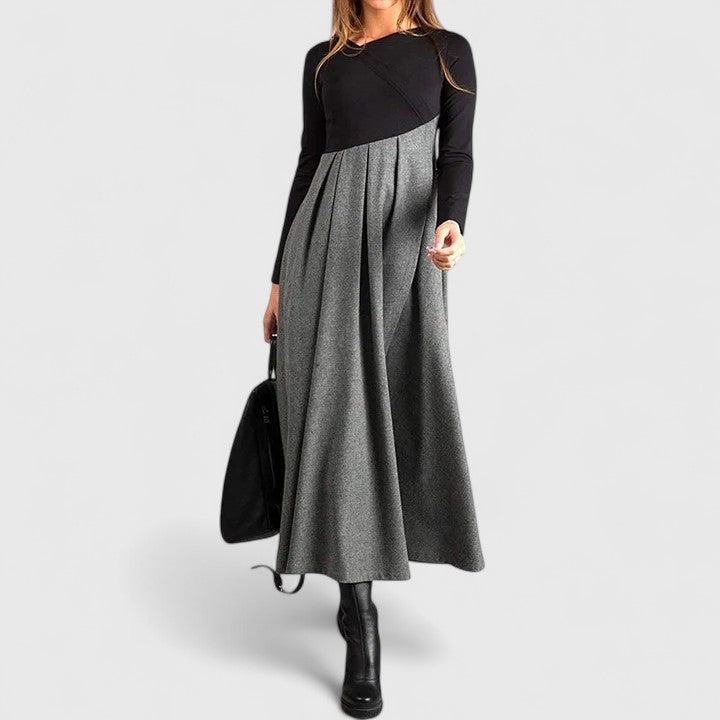 Nora | Abito Maxi Donna Maniche Lunghe Autunno Inverno