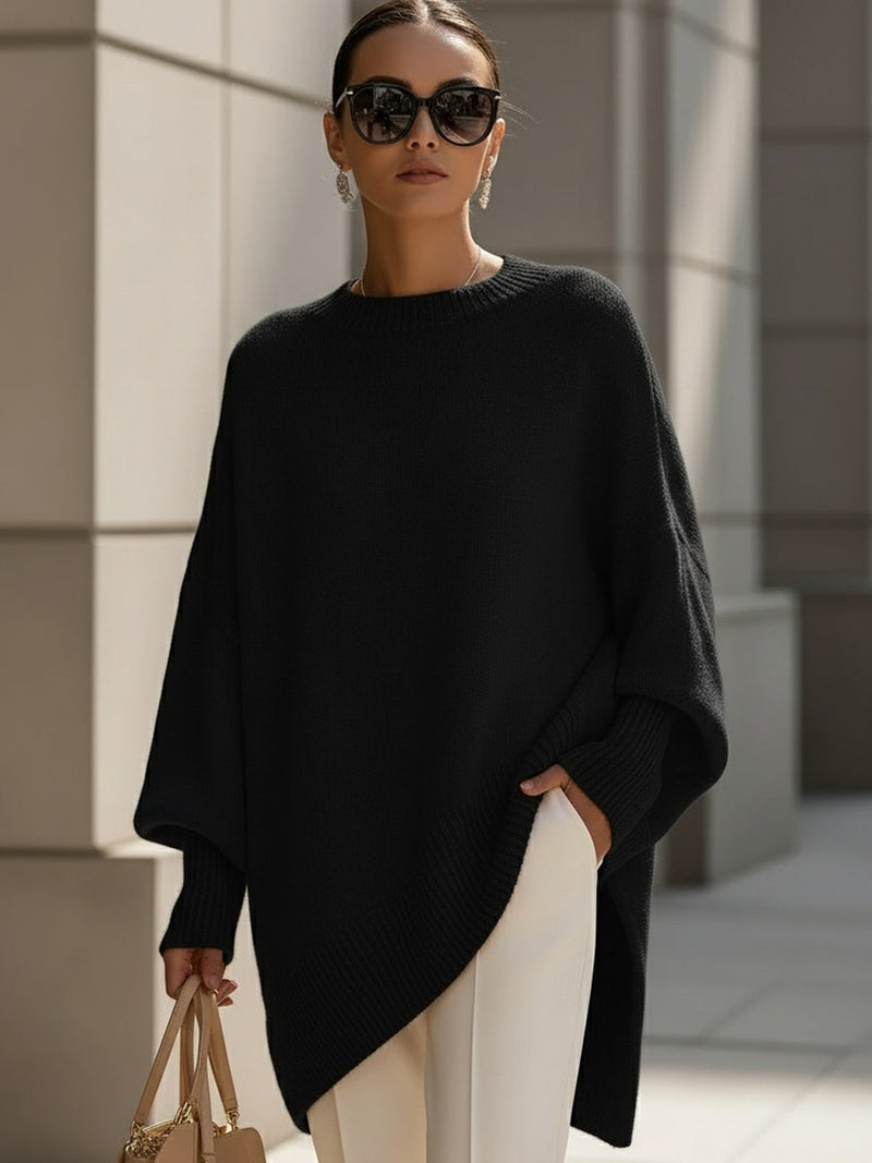 Elviana | Maglione Donna in Maglia con Dettagli a Coste