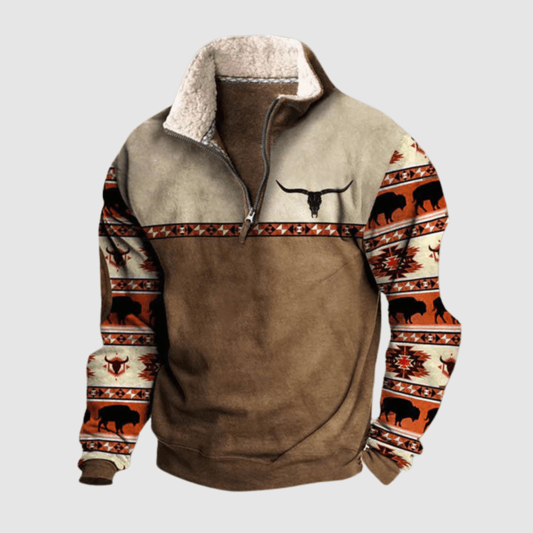 Pietro | Maglione Uomo con Zip e Collo Alto