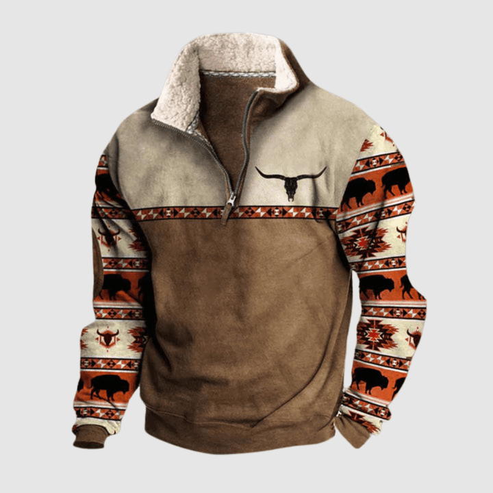 Pietro | Maglione Uomo con Zip e Collo Alto