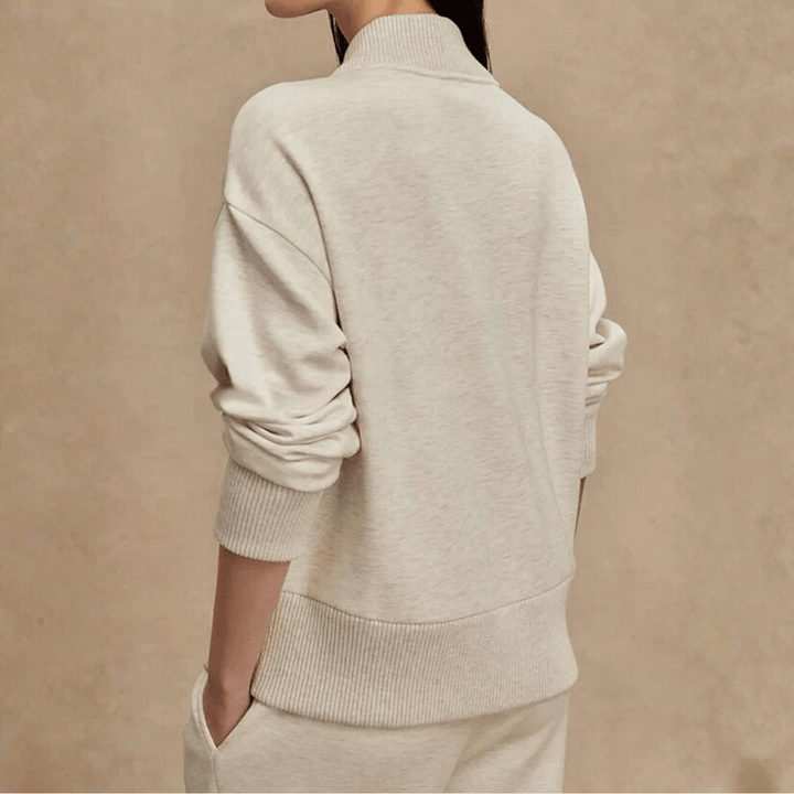 Anita | Completo Donna con Mezza Zip e Pantaloni a Gamba Larga