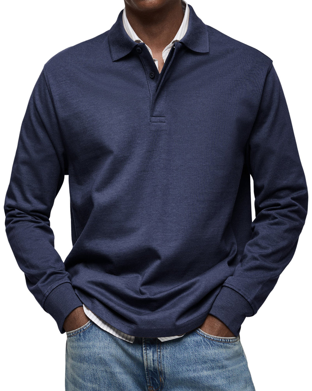 Renato | Polo Uomo a Maniche Lunghe dal Taglio Elegante