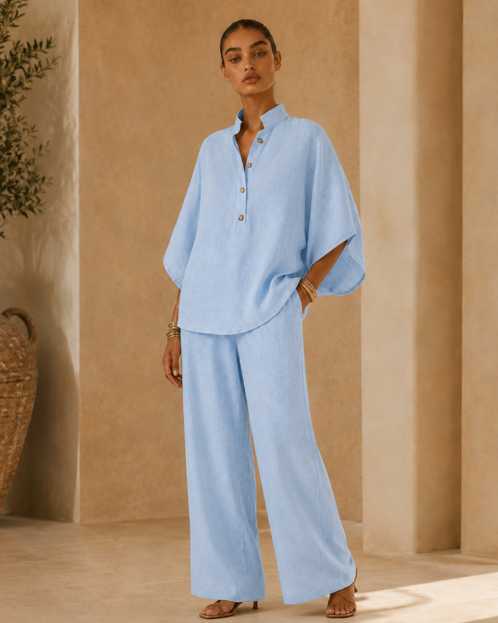 Valentina | Completo fluido in cotone e lino