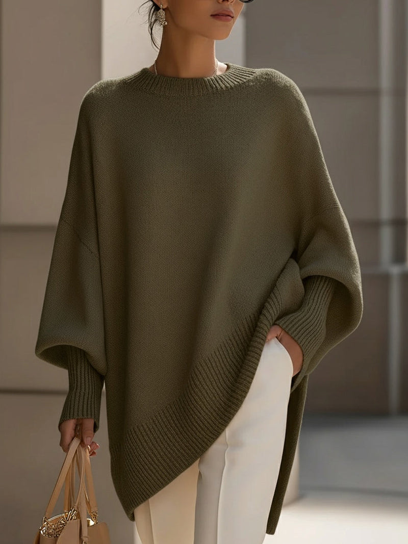 Elviana | Maglione Donna in Maglia con Dettagli a Coste
