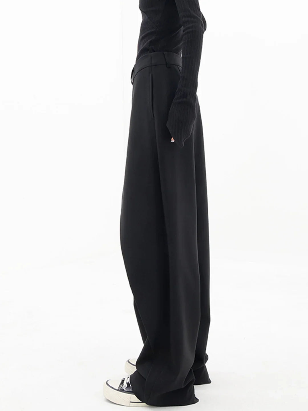 Velmira | Pantaloni Donna Ampi dal Taglio Asimmetrico