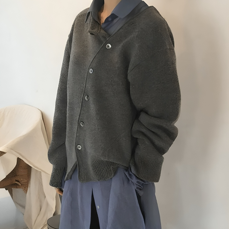 Sonia | Cardigan Donna con Bottoni Asimmetrici