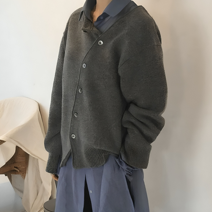 Sonia | Cardigan Donna con Bottoni Asimmetrici