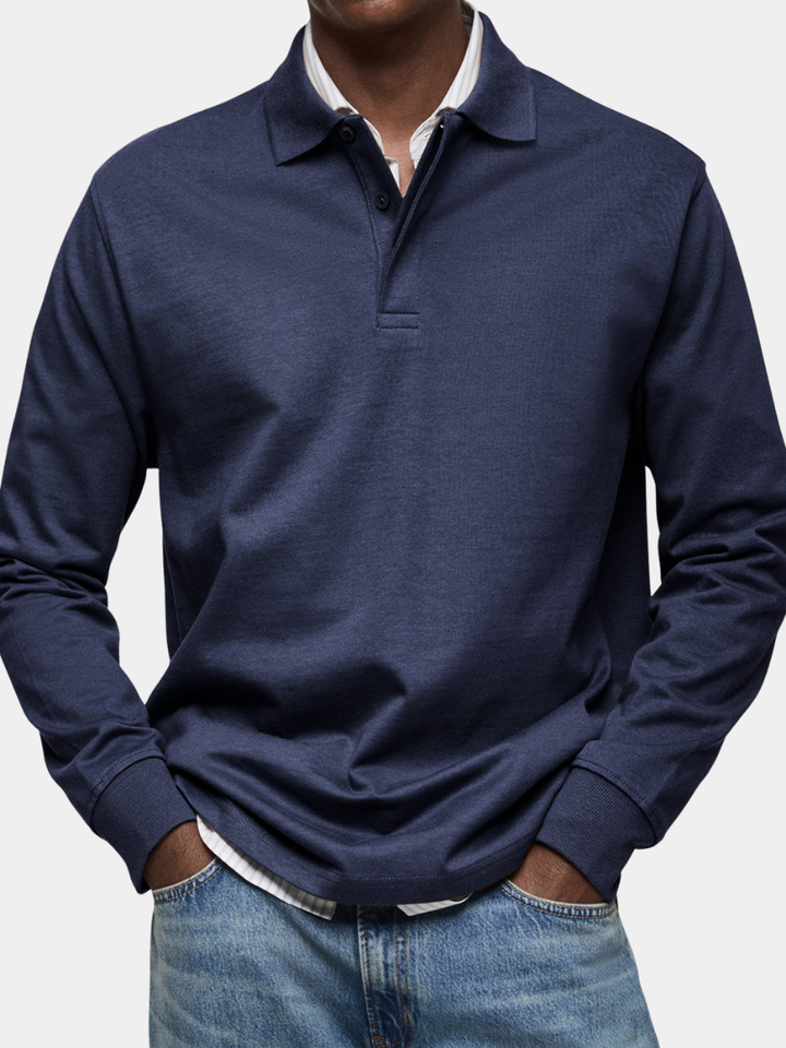 Renato | Polo Uomo a Maniche Lunghe dal Taglio Elegante