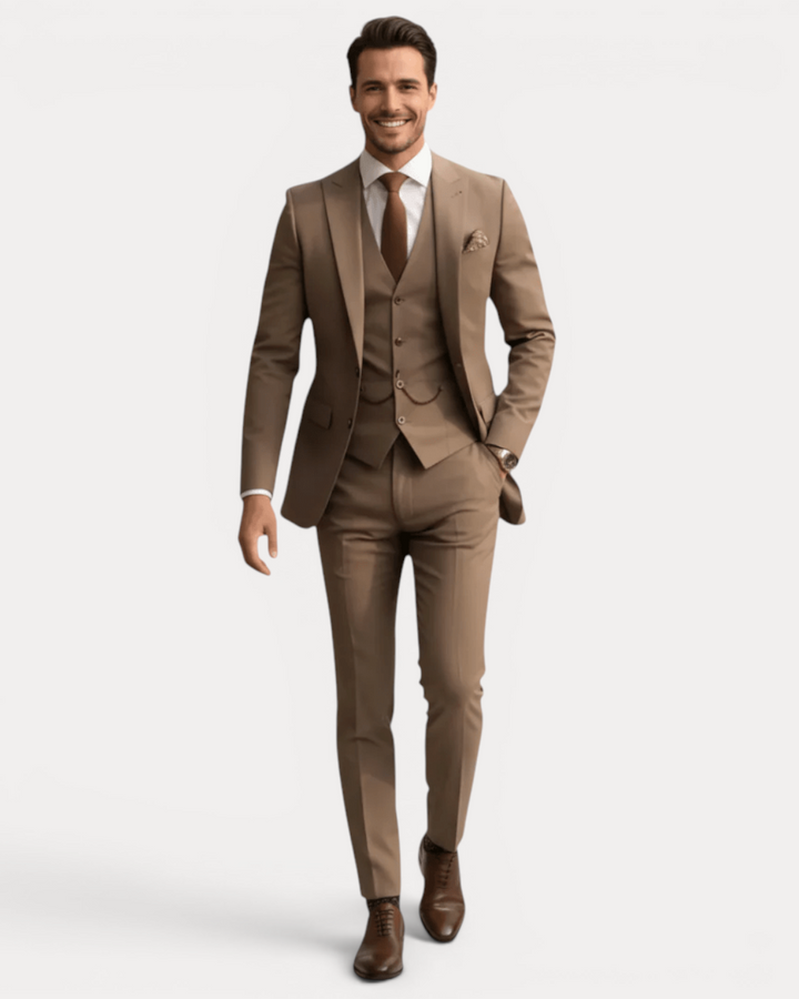 Vittorio | Abito Uomo Tre Pezzi in Lana Stretch