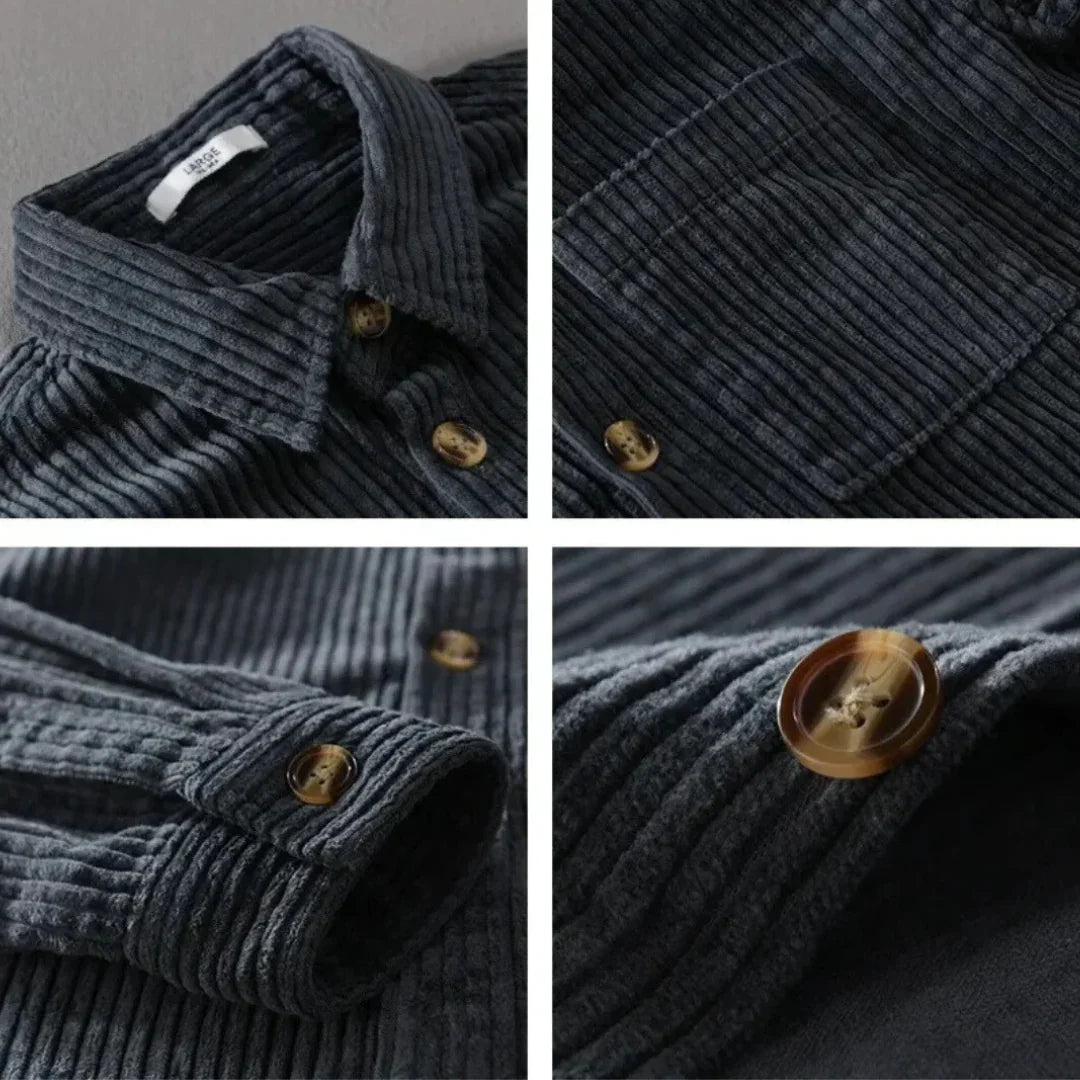 Raffaele | Camicia Uomo in Velluto a Coste