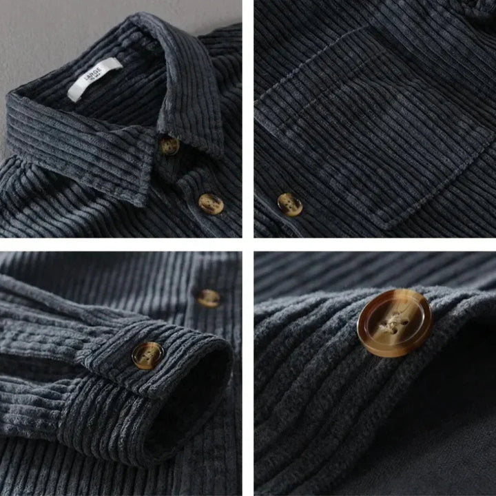 Raffaele | Camicia Uomo in Velluto a Coste