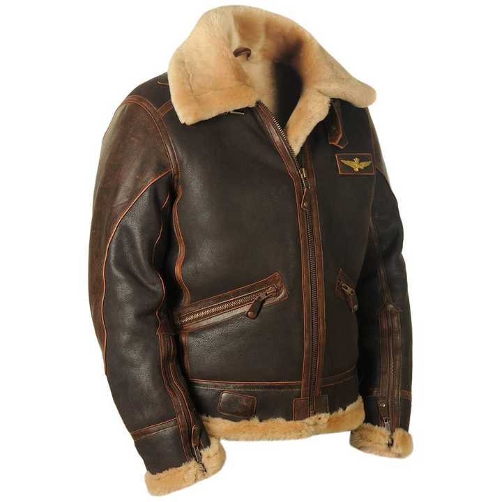 Danilo | Giacca Uomo Aviator con Colletto Effetto Shearling