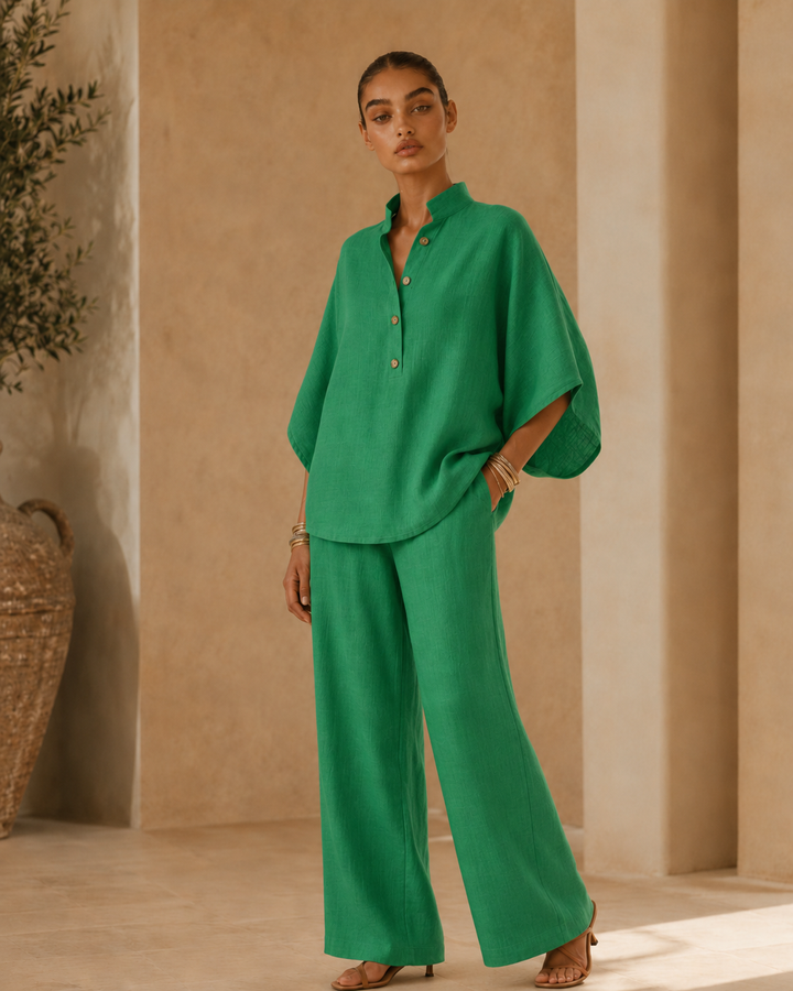 Valentina | Completo fluido in cotone e lino