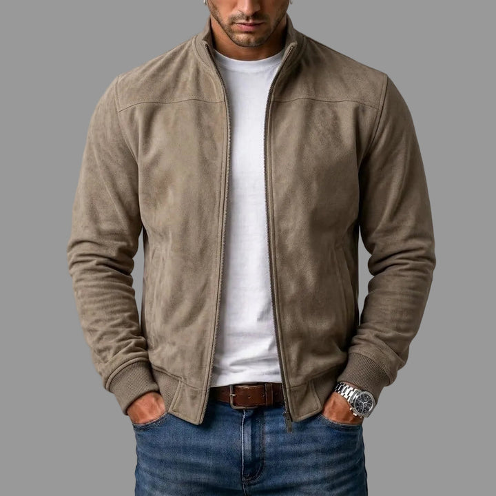 Elio | Bomber Uomo con Collo Alto e Zip Frontale