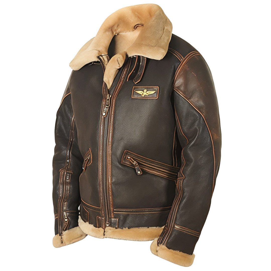 Danilo | Giacca Uomo Aviator con Colletto Effetto Shearling