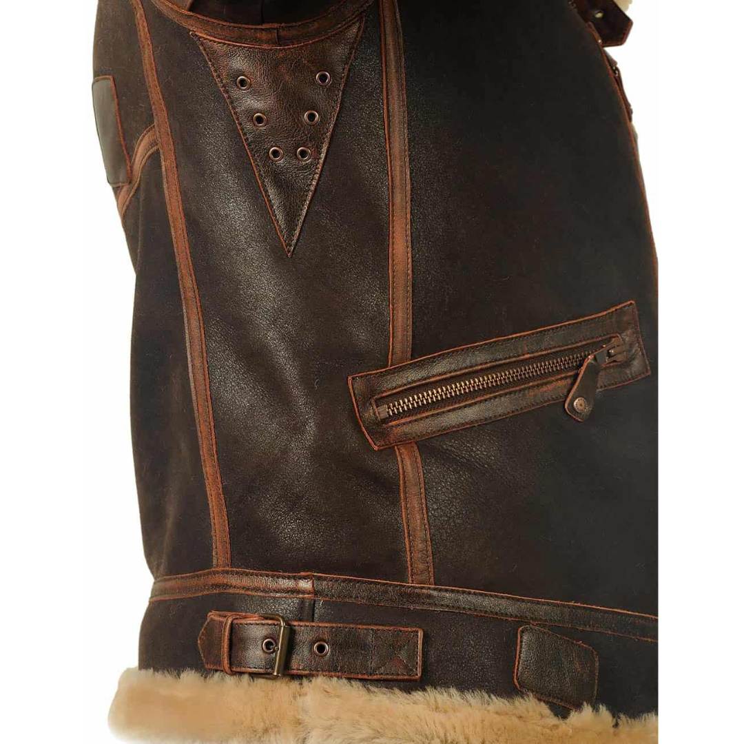 Danilo | Giacca Uomo Aviator con Colletto Effetto Shearling