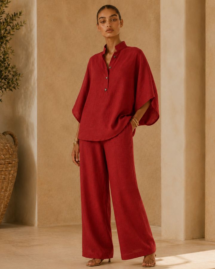 Valentina | Completo fluido in cotone e lino