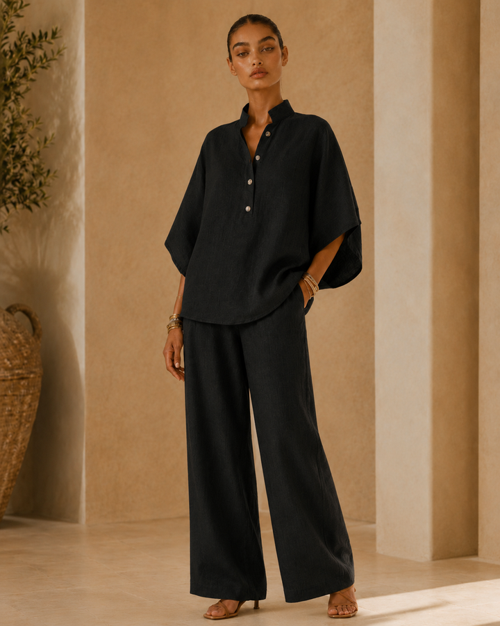 Valentina | Completo fluido in cotone e lino