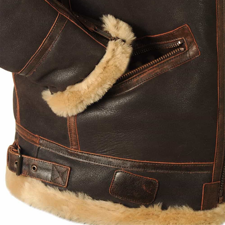 Danilo | Giacca Uomo Aviator con Colletto Effetto Shearling